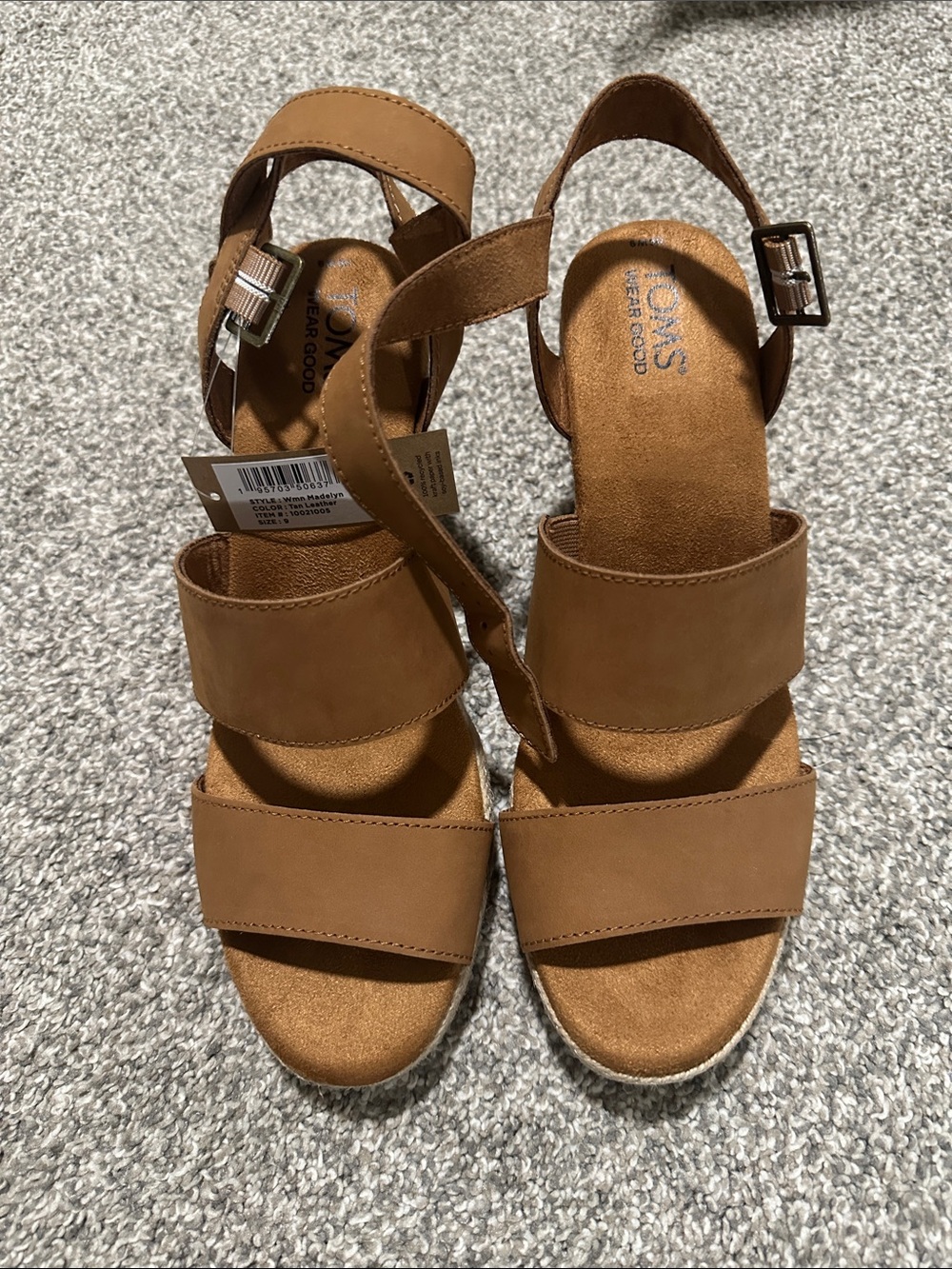 NWT Toms Madelyn Wedge Sandals